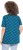 Ulla Popken Tile Print Short Sleeve Pleated Tee Teal - Bedruckte T-shirts für herren - Bedruckte Damen-T-Shirts