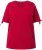 Ulla Popken Bow Print Split Sleeve Tee Ruby Red - Bedruckte T-shirts für herren - 