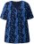 Ulla Popken Letter Print Short Sleeve Tee Navy - Bedruckte T-shirts für herren - Bedruckte Damen-T-Shirts
