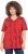 Ulla Popken Letter Print Short Sleeve Tee Red - Bedruckte T-shirts für herren - 