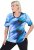 Ulla Popken Cutout Abstract Print Short Sleeve Tee Light Sapphire - Bedruckte T-shirts für herren - 