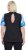 Ulla Popken Cutout Abstract Print Short Sleeve Tee Light Sapphire - Bedruckte T-shirts für herren - 
