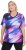 Ulla Popken Cutout Abstract Print Short Sleeve Tee Ink Blue - Bedruckte T-shirts für herren - 
