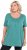 Ulla Popken Essential Front Pleat Tee Green - T-Shirts - T-Shirts für Damen