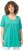 Ulla Popken Essential Front Pleat Tee Turquoise Green - T-Shirts - T-Shirts für Damen
