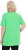 Ulla Popken Essential Front Pleat Tee Mint Green - T-Shirts - T-Shirts für Damen