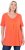 Ulla Popken Essential Front Pleat Tee Pink Coral - T-Shirts - T-Shirts für Damen