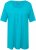 Ulla Popken Essential Front Pleat Tee Deep Aqua - T-Shirts - 