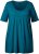 Ulla Popken Essential Front Pleat Tee Cerulean - T-Shirts - T-Shirts für Damen
