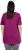 Ulla Popken Essential Front Pleat Tee Berry - T-Shirts - T-Shirts für Damen