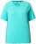 Ulla Popken Piping Accent Functional UVP 50+ Stretch Knit Top Aqua Green - T-Shirts - T-Shirts für Damen