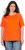 Ulla Popken Piping Accent Functional UVP 50+ Stretch Knit Top Orange Red - T-Shirts - T-Shirts für Damen