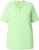 Ulla Popken Essential Notch Neck Stretch Tee Light Green - T-Shirts - T-Shirts für Damen