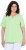 Ulla Popken Essential Notch Neck Stretch Tee Light Green - T-Shirts - T-Shirts für Damen