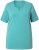 Ulla Popken Essential Notch Neck Stretch Tee Pale Green - T-Shirts - T-Shirts für Damen