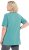 Ulla Popken Essential Notch Neck Stretch Tee Pale Green - T-Shirts - T-Shirts für Damen