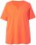 Ulla Popken Essential Notch Neck Stretch Tee Coral Pink - T-Shirts - 
