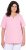 Ulla Popken Essential Notch Neck Stretch Tee Pink - T-Shirts - T-Shirts für Damen