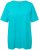 Ulla Popken Essential Notch Neck Stretch Tee Deep Aqua - T-Shirts - T-Shirts für Damen