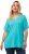Ulla Popken Essential Notch Neck Stretch Tee Deep Aqua - T-Shirts - T-Shirts für Damen