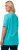 Ulla Popken Essential Notch Neck Stretch Tee Deep Aqua - T-Shirts - T-Shirts für Damen