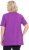 Ulla Popken Essential Notch Neck Stretch Tee Purple - T-Shirts - 