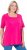 Ulla Popken Essential Square Neck Stretch Tee Magenta Pink - T-Shirts - T-Shirts für Damen