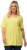 Ulla Popken Essential Square Neck Stretch Tee Lemon Yellow - T-Shirts - T-Shirts für Damen