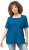 Ulla Popken Essential Square Neck Stretch Tee Medium Blue - T-Shirts - T-Shirts für Damen
