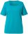 Ulla Popken Essential Square Neck Stretch Tee Teal - T-Shirts - T-Shirts für Damen