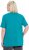 Ulla Popken Essential Square Neck Stretch Tee Teal - T-Shirts - T-Shirts für Damen