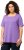 Ulla Popken Essential Square Neck Stretch Tee Pale Lilac - T-Shirts - 