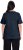 Ulla Popken Double Layer Rounded V-Neck Slim Fit Tee Navy Blue - T-Shirts - 