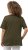 Ulla Popken Double Layer Rounded V-Neck Slim Fit Tee Forest Green - T-Shirts - T-Shirts für Damen