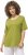 Ulla Popken Double Layer Rounded V-Neck Slim Fit Tee Apple Green - T-Shirts - 