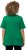 Ulla Popken Double Layer Rounded V-Neck Slim Fit Tee Green Emerald - T-Shirts - T-Shirts für Damen