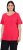 Ulla Popken Double Layer Rounded V-Neck Slim Fit Tee Red - T-Shirts - 