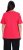 Ulla Popken Double Layer Rounded V-Neck Slim Fit Tee Red - T-Shirts - 