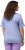 Ulla Popken Double Layer Rounded V-Neck Slim Fit Tee Pale Blue - T-Shirts - T-Shirts für Damen