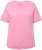 Ulla Popken Double Layer Rounded V-Neck Slim Fit Tee Light Pink - T-Shirts - T-Shirts für Damen