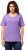 Ulla Popken Double Layer Rounded V-Neck Slim Fit Tee Pale Lilac - T-Shirts - T-Shirts für Damen