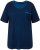 Ulla Popken Cold Dye Ruffle Edge Pocket Tee Dark Blue - T-Shirts - T-Shirts für Damen