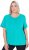 Ulla Popken UPF 50 Quick Drying Tee Turquoise - T-Shirts - 