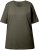 Ulla Popken Basic Round Neck Short Sleeve Relaxed Fit T-Shirt Olive Grey - T-Shirts - T-Shirts für Damen