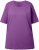 Ulla Popken Basic Round Neck Short Sleeve Relaxed Fit T-Shirt Purple - T-Shirts - T-Shirts für Damen