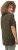 Ulla Popken Essential Round Neck Stretch Tee Forest Green - T-Shirts - 