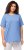 Ulla Popken Essential Round Neck Stretch Tee Cloud Blue - T-Shirts - T-Shirts für Damen