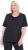 Ulla Popken Quick-Drying Short Sleeve T-Shirt Black - T-Shirts - T-Shirts für Damen