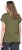 Ulla Popken Oversized studded Acid-washed V-Neck T-shirt Palm Green - T-Shirts - 