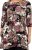 Scandinavian Caramel Flower Petals Tunic Brown - Bedruckte T-shirts für herren - 